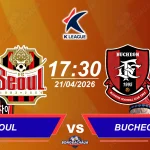 FC Seoul đối đầu Bucheon 1995, 17h30 ngày 21042026