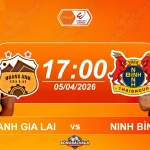 Hoàng Anh Gia Lai đối đầu Ninh Bình, 17h00 ngày 05042026