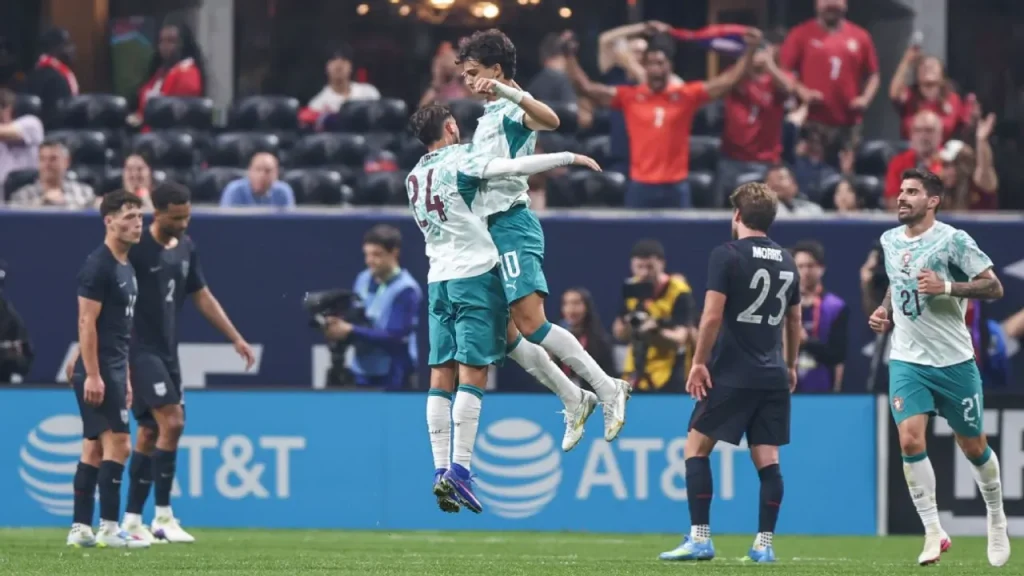 Mỹ 0-2 Bồ Đào Nha. Ảnh: ESPN