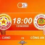 PVF-CAND đối đầu Công An Hà Nội, 18h00 ngày 12042026