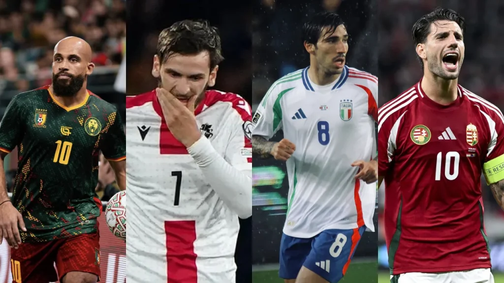 Tiền Vệ: Khvicha Kvaratskhelia (Georgia), Sandro Tonali (Ý), Dominik Szoboszlai (Hungary), Bryan Mbeumo (Senegal)