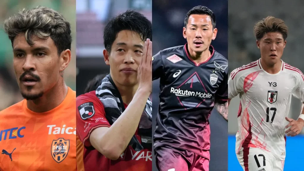 Tiền vệ: Matheus Bueno (Shimizu S-Pulse), Katsuhiro Nakayama (Nagoya Grampus), Yosuke Ideguchi (Vissel Kobe), Zento Uno (Shimizu S-Pulse)