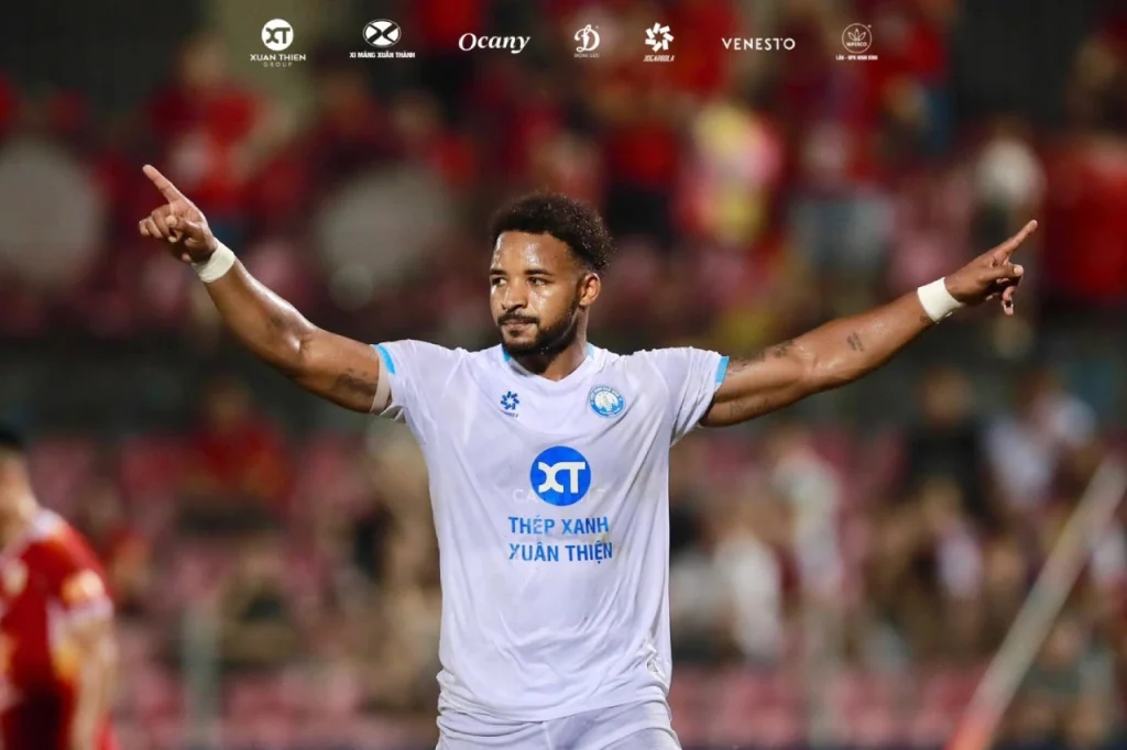 Xuân Son - ngòi nổ hàng đầu của đội bóng Nam Định FC. Ảnh: Nam Định FC