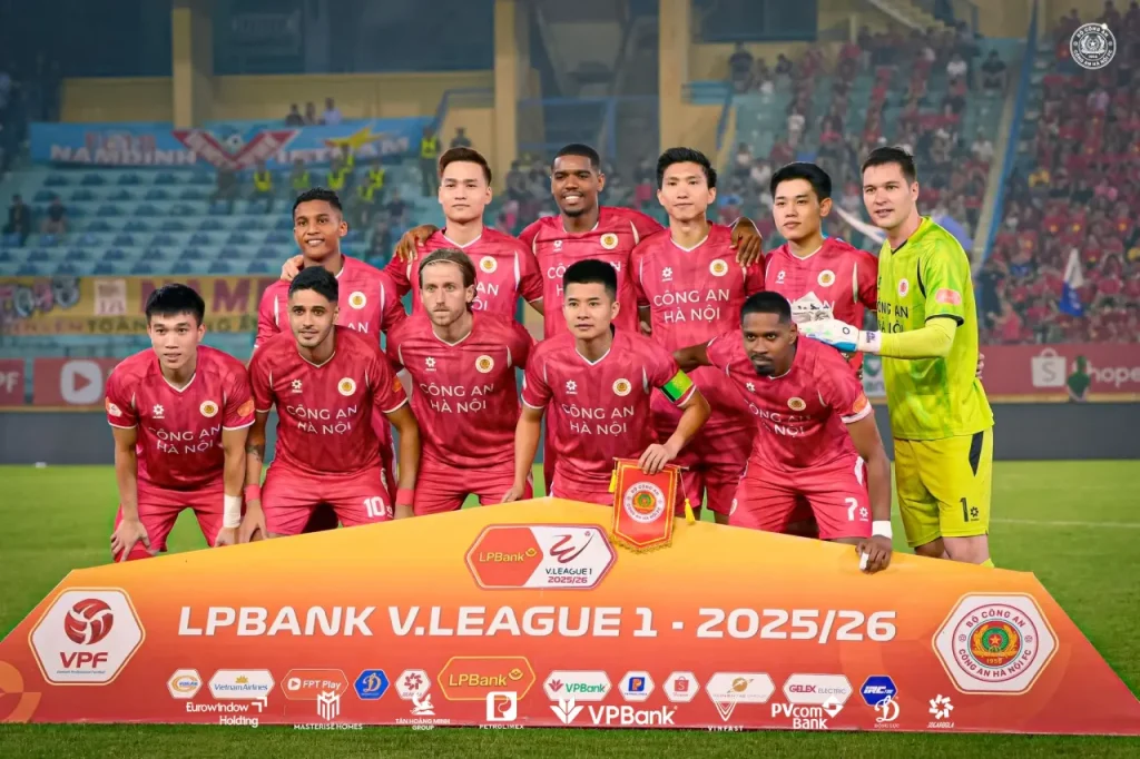 Công An Hà Nội vô địch V-League 2025/26 sớm trước 3 vòng đấu. Ảnh: CAHN