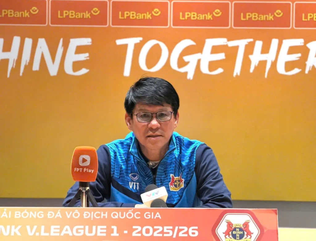 HLV Vũ Tiến Thành lui về đảm nhiệm vị trí Giám đốc kỹ thuật. Ảnh: Ninh Bình FC