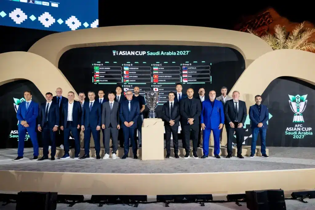 Sự kiện bốc thăm chia bảng vòng chung kết AFC Asian Cup 2027. Ảnh: AFC