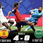 Ả Rập Xê Út 0-4 Tây ba nNha