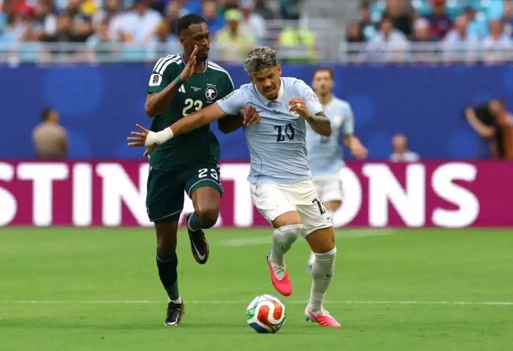 Ả Rập Xê Út để lại ấn tượng đậm sâu với trận hòa 1-1 trước Uruguay. Ảnh: FIFA