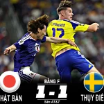 Bảng F World Cup 2026 Hòa Thụy Điển 1-1, Nhật Bản Giành Vé Vào Vòng Trong