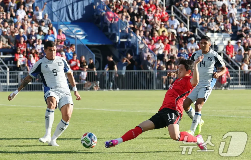 Đội tuyển Hàn Quốc giành chiến thắng nhọc nhằn 1-0 trước El Salvador. Ảnh: News