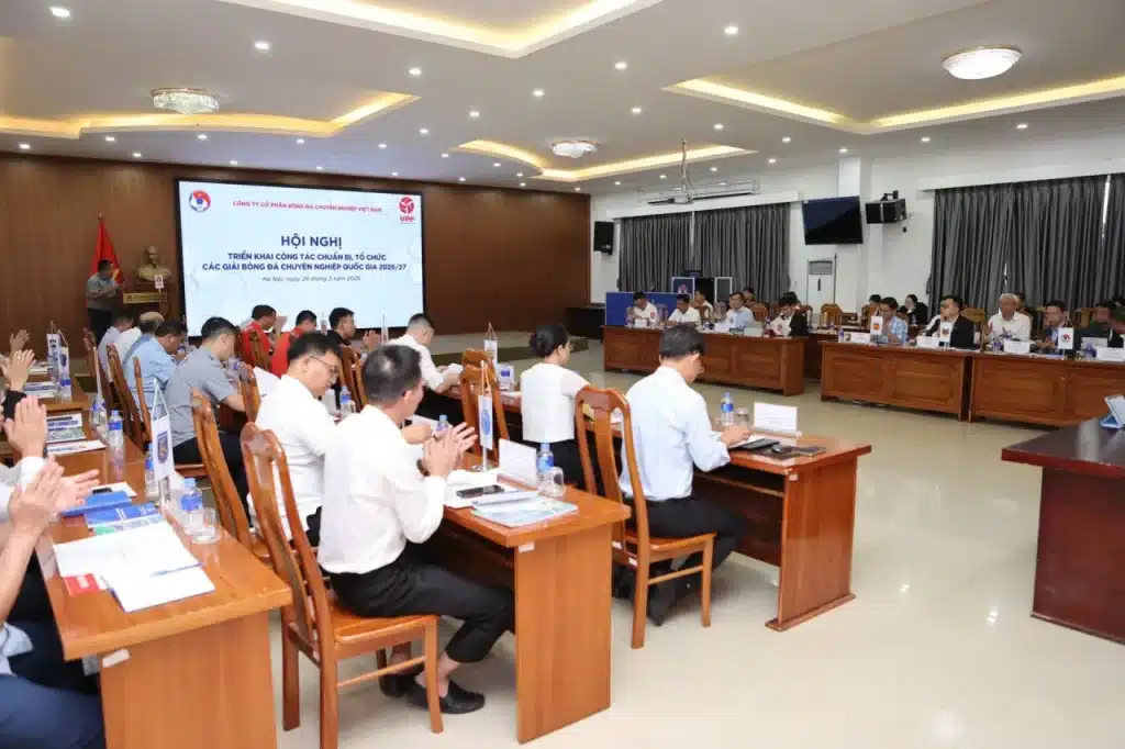 VFF tổ chức triển khai công tác chuẩn bị, tổ chức V-League 2026/27. Ảnh: VFF