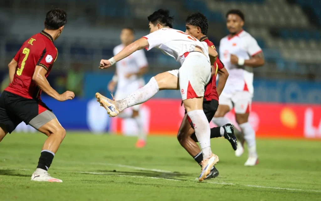 Đội tuyển Việt Nam hủy diệt Đông Timor với tỷ số 7-0 tại trận ra quân. Ảnh: VFF