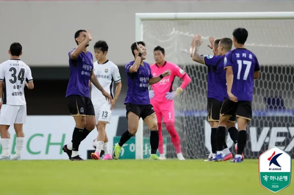 FC anyang 201 gangwon vòng 20 k league 2026