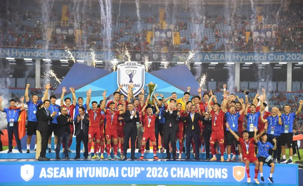Đánh bại Thái Lan, đội tuyển Việt Nam chính thức vô địch ASEAN Cup 2026.