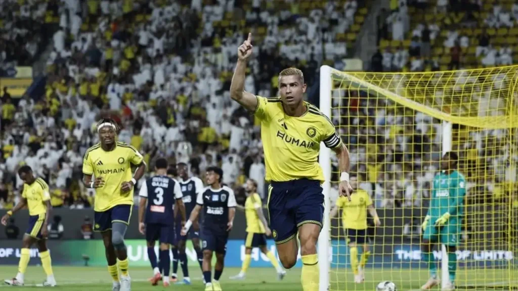 Ronaldo lập công, giúp Al Nassr có được 3 điểm.