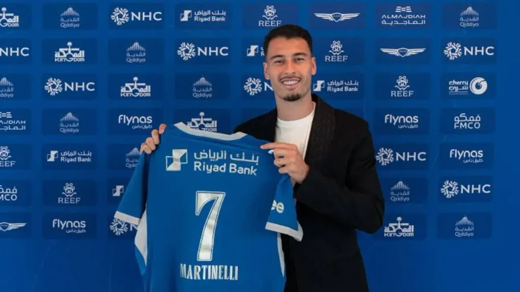 Martinelli là một trong những bom tấn đáng chú ý của Saudi Pro League 2026/27.